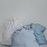 R: Large laundry bag (Color: Forest Green) linen - notperfectlinen